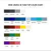 tank top color chart - Mega Man Store