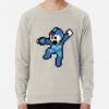 ssrcolightweight sweatshirtmensoatmeal heatherfrontsquare productx1000 bgf8f8f8 27 - Mega Man Store