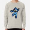 ssrcolightweight sweatshirtmensoatmeal heatherfrontsquare productx1000 bgf8f8f8 29 - Mega Man Store