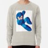 ssrcolightweight sweatshirtmensoatmeal heatherfrontsquare productx1000 bgf8f8f8 55 - Mega Man Store